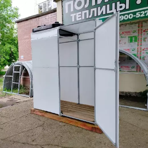 Душевая кабина с раздевалкой <span>(Бак 150л)</span>