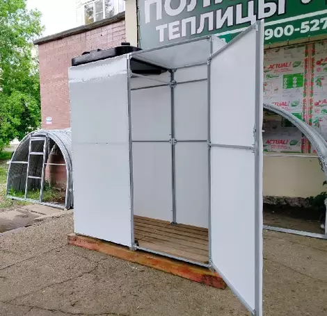 Душевая кабина с раздевалкой <span>(Бак 150л)</span>